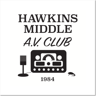 Hawkins A.V. Club 1984 - Pocket Design Posters and Art